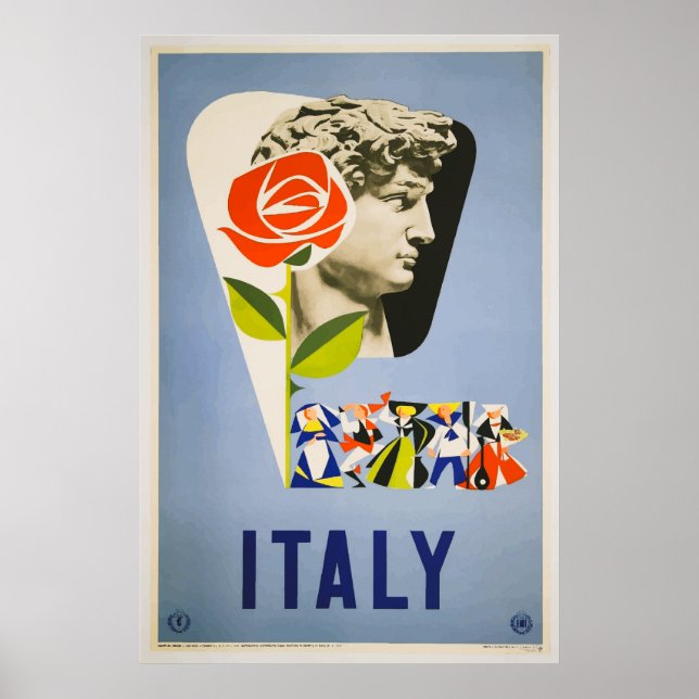 Italy Vintage Travel Poster (Front)