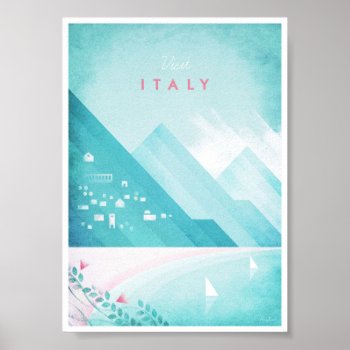 Italy Vintage Travel Poster by VintagePosterCompany at Zazzle