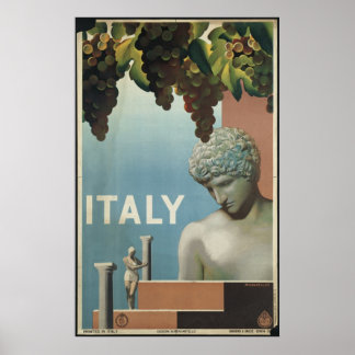 Italy Vintage Travel Poster Ad Retro Prints