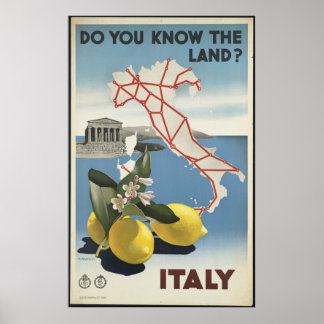 Italy Vintage Travel Poster Ad Retro Prints