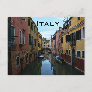 Italy Vintage Travel Tourism Add Postcard