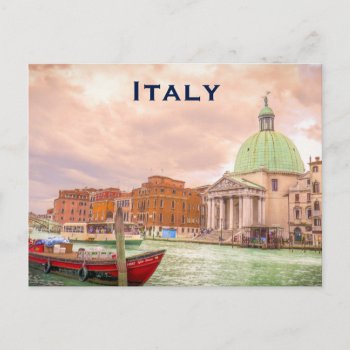 Italy Vintage Travel Tourism Add Postcard by sunbuds at Zazzle