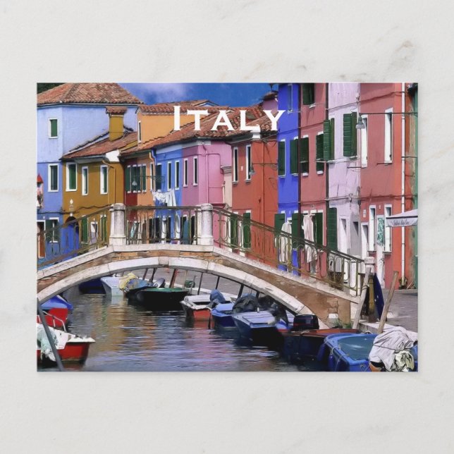 Italy Vintage Travel Tourism Add Postcard (Front)