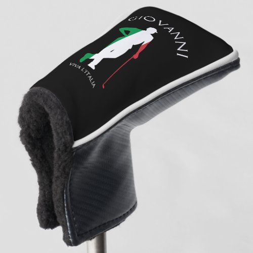 Italy Viva lItalia Italian Flag Golfer Name Golf Head Cover