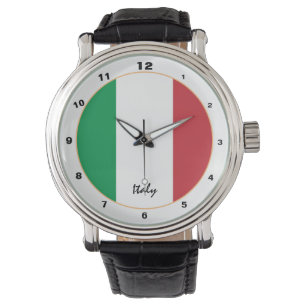 Italy watch, Italia, Italian Flag fashion Watch