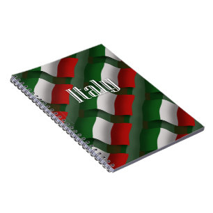 Italy Waving Flag Notebook