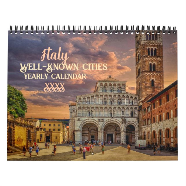 Italy Well-Known Cities Europe Calendar (Cover)