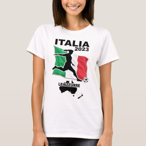 Italy Womens Soccer Team 2023 T_Shirt