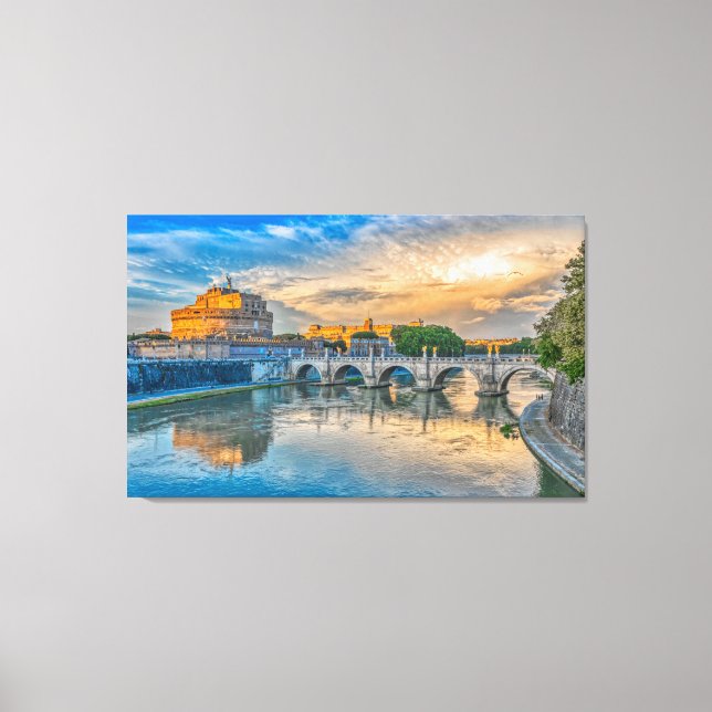 italy wrapped canvas print (Front)