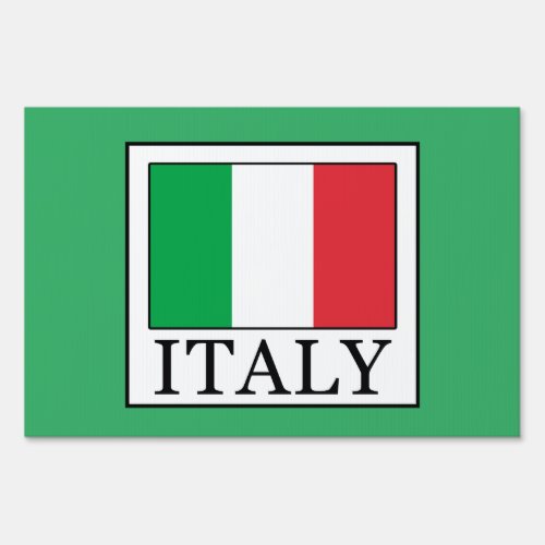 Italy Yard Sign