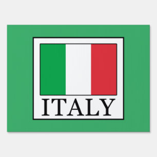 Italy Yard Sign