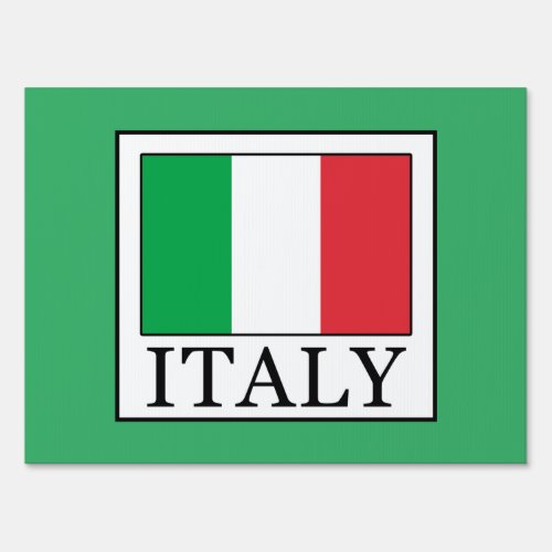 Italy Yard Sign