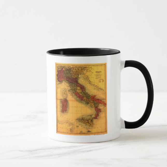 ItalyPanoramic MapItaly Mug (Right)