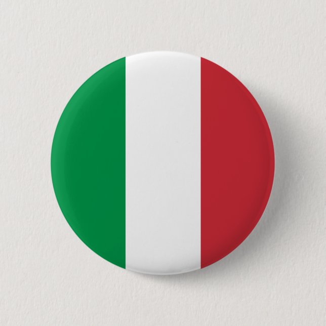 Italy's Flag Pinback Button (Front)
