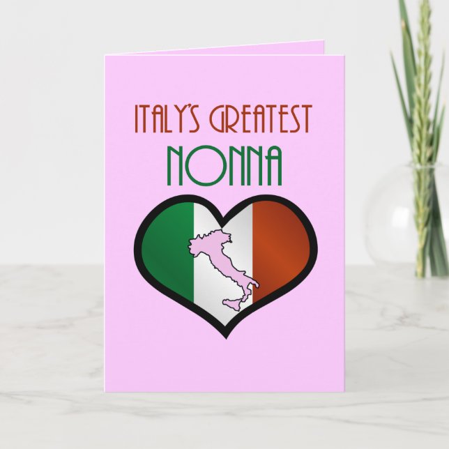 Italy's Greatest Nonna Card (Front)