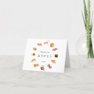 Itamae〈Sushi Chefs） collection ありがとう Japanese Letterpress Thank You Card