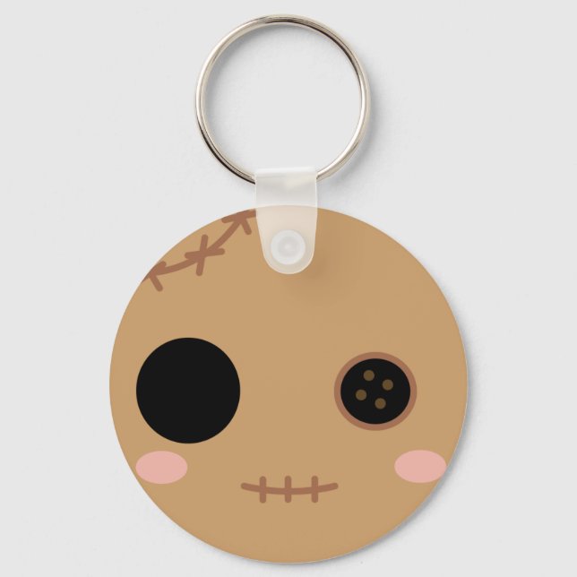 Itami the Voodoo Doll Head Keychain (Front)