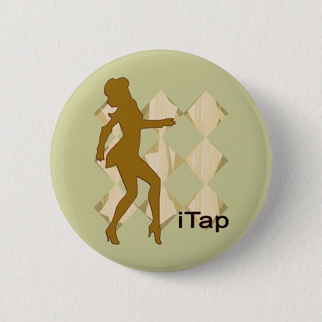 iTap Gal | iPod Graphics for Tap Pinback Button (Front)