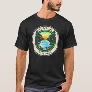 Itasca State Park Minnesota Badge T-Shirt