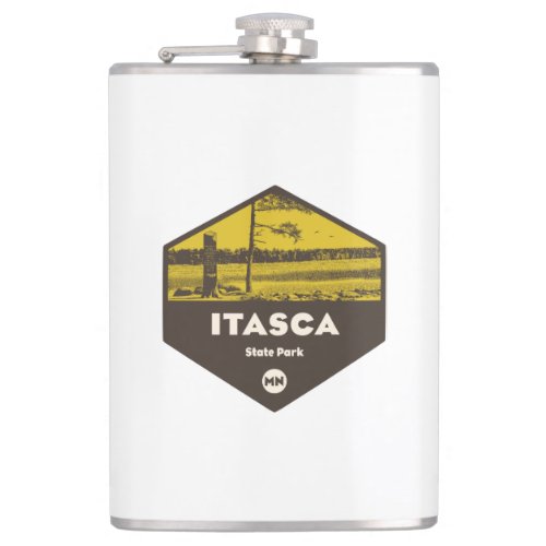 Itasca State Park Minnesota Flask