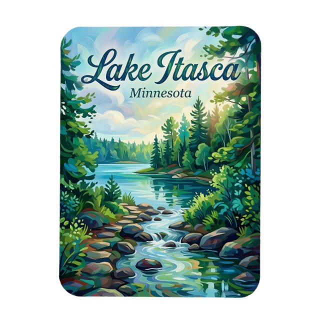 Itasca State Park Minnesota Magnet (Vertical)