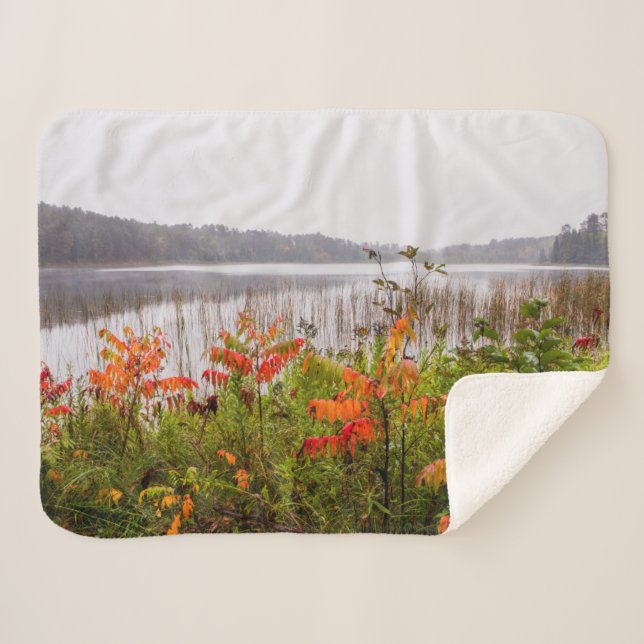 Itasca State Park | Minnesota Sherpa Blanket (Front (Horizontal))