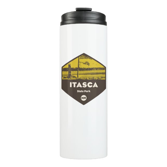 Itasca State Park Minnesota Thermal Tumbler (Front)