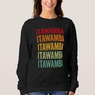 Itawamba County Mississippi Rainbow Text Sweatshirt
