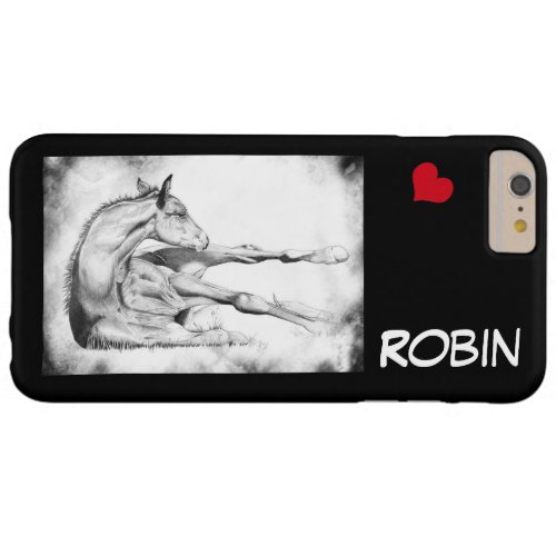 Itch Too with red heart Barely There iPhone 6 Plus Case