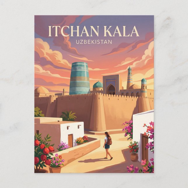 Itchan Kala Uzbekistan Postcard (Front)