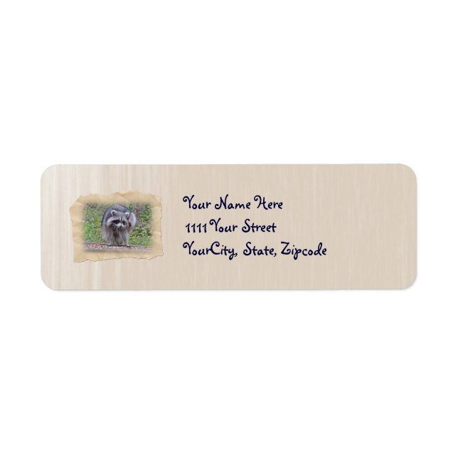 Itchin' & Scratchin' Raccoon Label (Front)