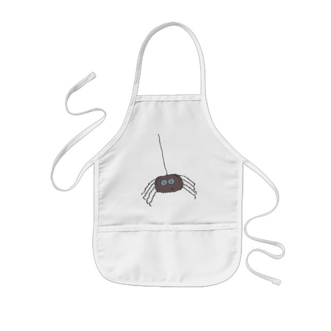 Itchy spider kids' apron (Front)