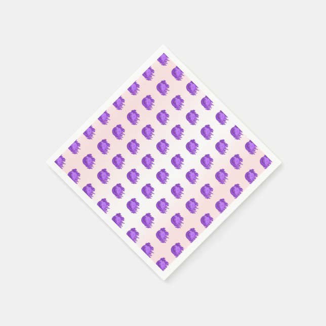 ITD Blurberries and Cream Paper Napkins (Corner)