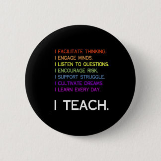 iTeach Pinback Button