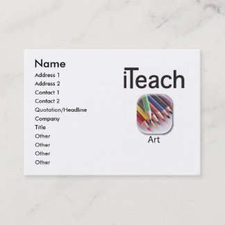 iteachART business card