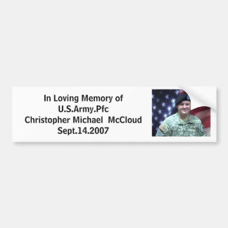 item, In Loving Memory ofU.S.Army.... - Customized Bumper Sticker
