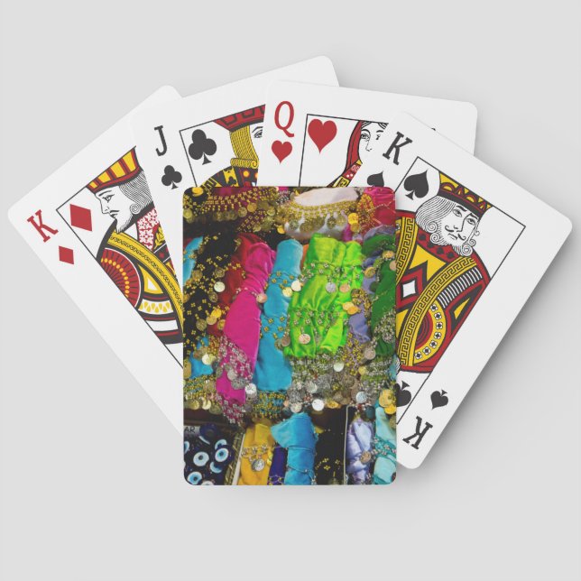 Items For Sale In Spice Market, Istanbul, Turkey Poker Cards (Back)
