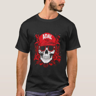 Items Personalized Skull With Adal Name T-Shirt