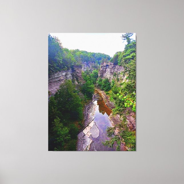 ITHACA NEW YORK GORGE  CANVAS PRINT (Front)