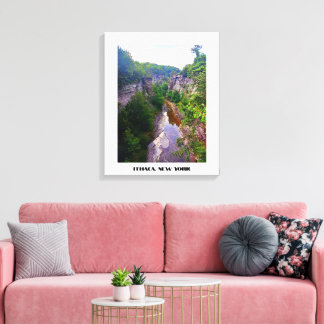 ITHACA NEW YORK GORGE CANVAS PRINT
