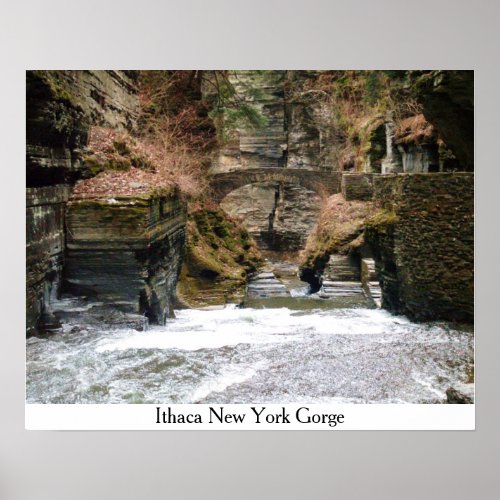 ITHACA NEW YORK GORGE  Poster