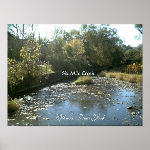 ITHACA SIX MILE CREEK poster