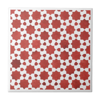ITIMUD Red Mosaic Ceramic Tile