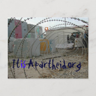 itisapartheid.org Post card