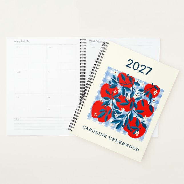 itle Personalized Name Retro Apple Market Notebook (Display)
