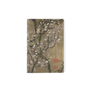 Ito Jakuchu White Plum Blossoms and Moon Poster Passport Holder