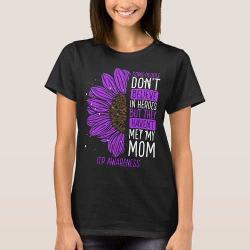 ITP Awareness Ribbon Mom ITP Warrior T_Shirt