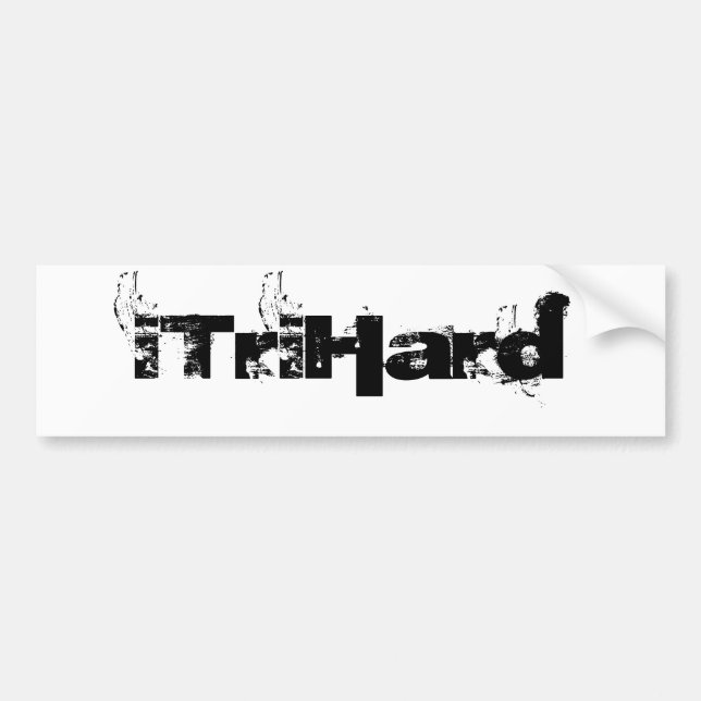 iTriHard Bumper Sticker (Front)
