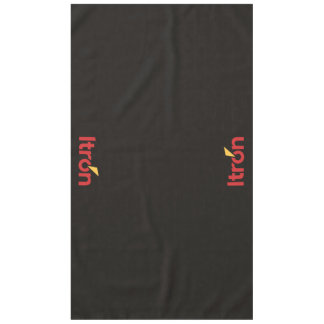 Itron black tablecloth 152 x 264 cm