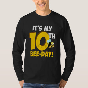 It's 10th Bee Day Honey Beekeeper Apiary Beekeepin T-Shirt